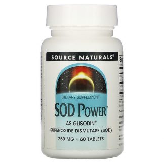 Source Naturals, SOD Power, 250 mg, 60 Tablets