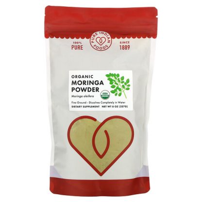 Pure Indian Foods, Organic Moringa Powder, 8 oz (227 g)