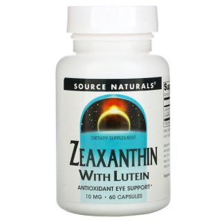 Source Naturals, Zeaxanthin with Lutein, 10 mg, 60 Capsules