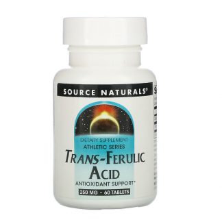 Source Naturals, Athletic Series, Trans-Ferulic Acid, 250 mg, 60 Tablets