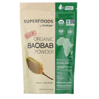 MRM, Raw Organic Baobab Powder, 8.5 oz (240 g)