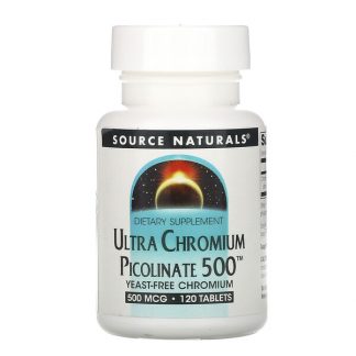 Source Naturals, Ultra Chromium Picolinate 500, 500 mcg, 120 Tablets