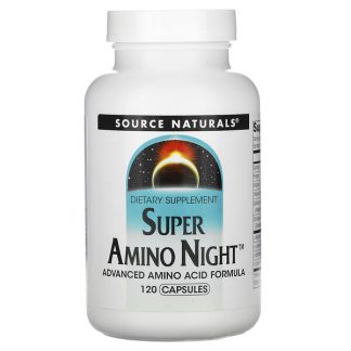 Source Naturals, Super Amino Night, 120 Capsules