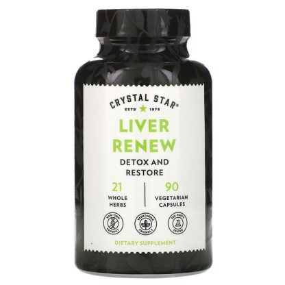 Crystal Star, Liver Renew, 90 Vegetarian Capsules