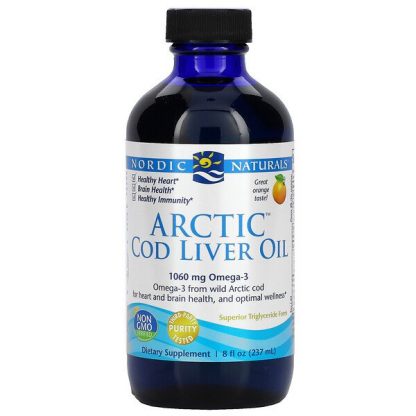 Nordic Naturals, Arctic Cod Liver Oil, Orange, 8 fl oz (237 ml)