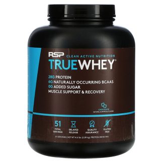 RSP Nutrition, TrueWhey, Chocolate, 4.6 lbs (2.09 kg)