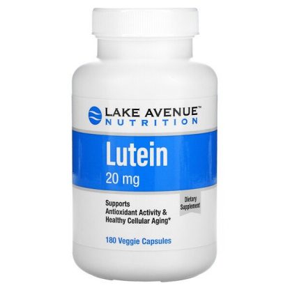 Lake Avenue Nutrition, Lutein, 20 mg, 180 Veggie Capsules