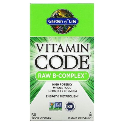 Garden of Life, Vitamin Code, RAW B-Complex, 60 Vegan Capsules