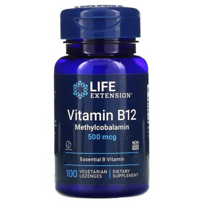 Life Extension, Vitamin B12, Methylcobalamin, 500 mcg, 100 Vegetarian Lozenges