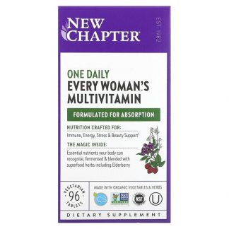 New Chapter, One Daily Every Woman's Multivitamin, 96 Vegetarian Tablets