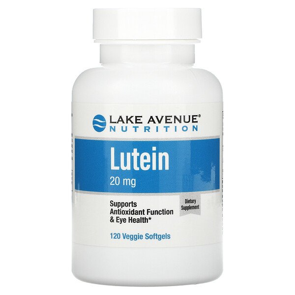 Lake Avenue Nutrition, Lutein, 20 mg, 120 Veggie Softgels