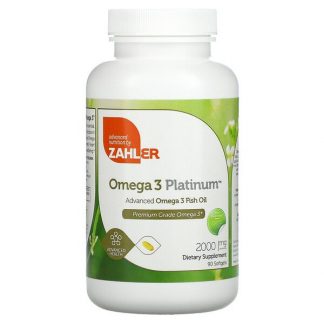 Zahler, Omega 3 Platinum, Advanced Omega 3 Fish Oil, 1,000 mg, 90 Softgels