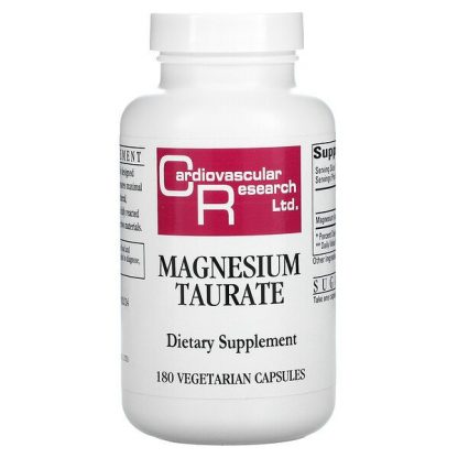 Cardiovascular Research, Magnesium Taurate, 180 Vegetarian Capsules