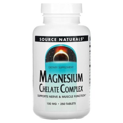 Source Naturals, Magnesium Chelate Complex, 100 mg, 250 Tablets