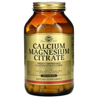 Solgar, Calcium Magnesium Citrate, 250 Tablets