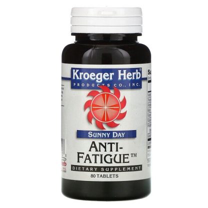 Kroeger Herb Co, Sunny Day, Anti-Fatigue, 80 Tablets