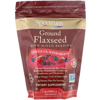 Spectrum Essentials, Ground Flaxseed with Mixed Berries, 12 oz (340 g)