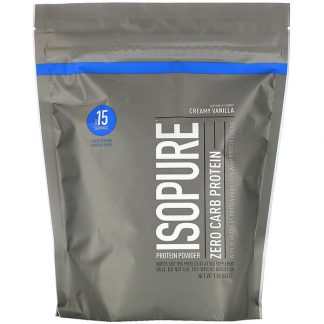 Isopure, Zero Carb, Protein Powder, Creamy Vanilla, 1 lb (454 g)