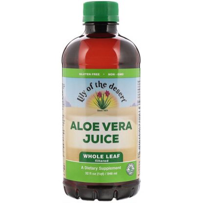 Lily of the Desert, Aloe Vera Juice, Whole Leaf Filtered, 32 fl oz (946 ml)