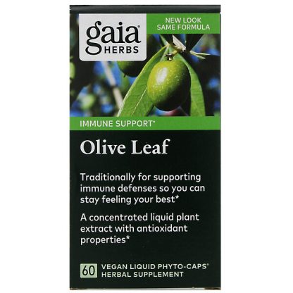 Gaia Herbs, Olive Leaf, 60 Vegan Liquid Phyto-Caps