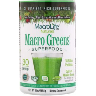 Macrolife Naturals, Macro Greens, Superfood, 10 oz (283.5 g)