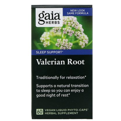 Gaia Herbs, Valerian Root, 60 Vegan Liquid Phyto-Caps