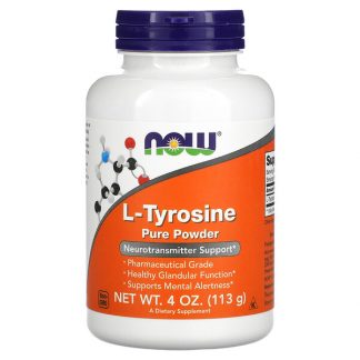 NOW Foods, L-Tyrosine Pure Powder, 4 oz (113 g)