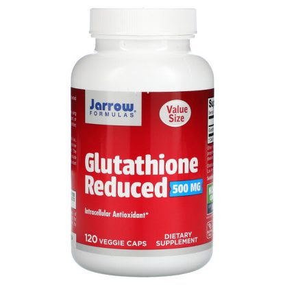 Jarrow Formulas, Glutathione Reduced, 500 mg, 120 Veggie Caps