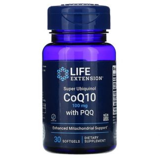 Life Extension, Super Ubiquinol CoQ10 100 mg, PQQ 10 mg, 30 Softgels