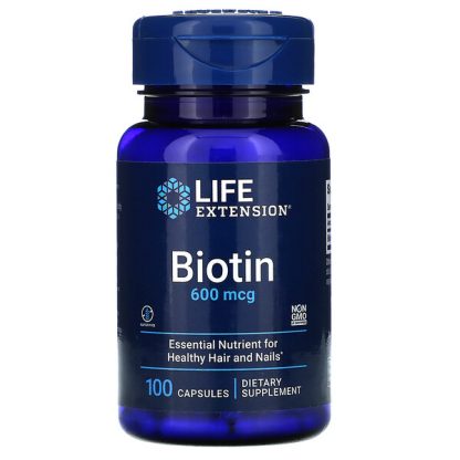 Life Extension, Biotin, 600 mcg, 100 Capsules