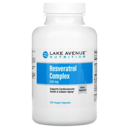 Lake Avenue Nutrition, Resveratrol Complex, 500 mg, 250 Veggie Capsules