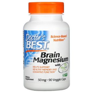 Doctor's Best, Brain Magnesium with Magtein, 50 mg, 90 Veggie Caps