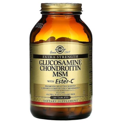 Solgar, Glucosamine Chondroitin MSM with Ester-C, 180 Tablets