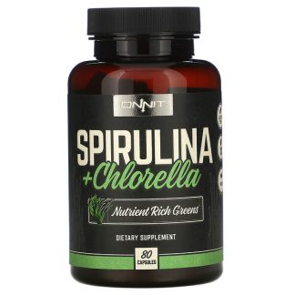 Onnit, Spirulina + Chlorella, 80 Capsules