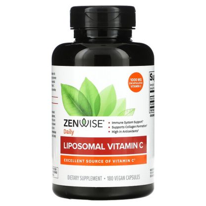 Zenwise Health, Liposomal Vitamin C, 500 mg, 180 Vegan Capsules