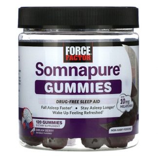 Force Factor, Somnapure Gummies, Melatonin, Dream Berry, 5 mg, 120 Gummies