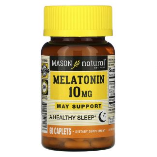 Mason Natural, Melatonin, 10 mg, 60 Caplets