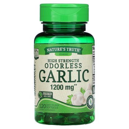 Nature's Truth, High Strength Odorless Garlic, 1,200 mg, 120 Quick Release Softgels