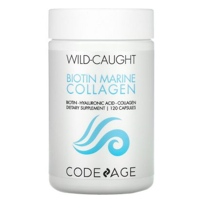 CodeAge, Wild Caught, Biotin Marine Collagen, 120 Capsules