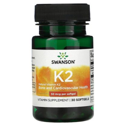 Swanson, Natural Vitamin K2, 50 mcg, 30 Softgels