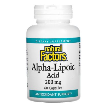 Natural Factors, Alpha-Lipoic Acid, 200 mg, 60 Capsules