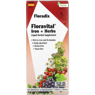 Gaia Herbs, Floradix, Floravital Iron + Herbs, 23 fl oz (700 ml)