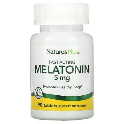 NaturesPlus, Melatonin, 5 mg, 90 Tablets