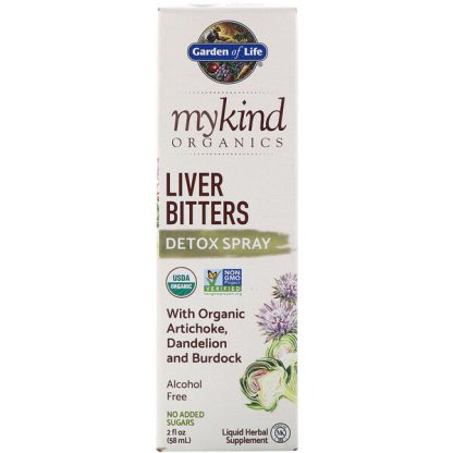 Garden of Life, MyKind Organics, Liver Bitters Detox Spray, 2 fl oz (58 ml)