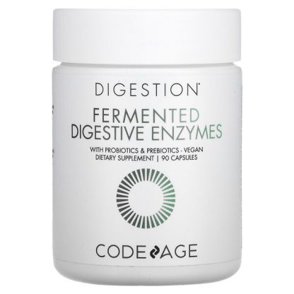 CodeAge, Fermented Digestive Enzymes with Probiotics & Prebiotics, 90 Capsules