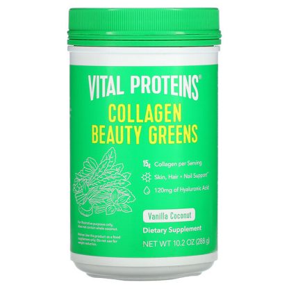 Vital Proteins, Collagen Beauty Greens, Vanilla Coconut, 10.2 oz (288 g)