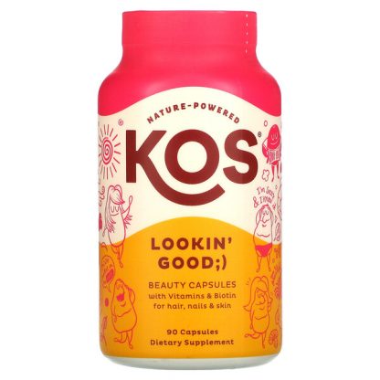 KOS, Lookin' Good, Beauty Capsules, 90 Capsules