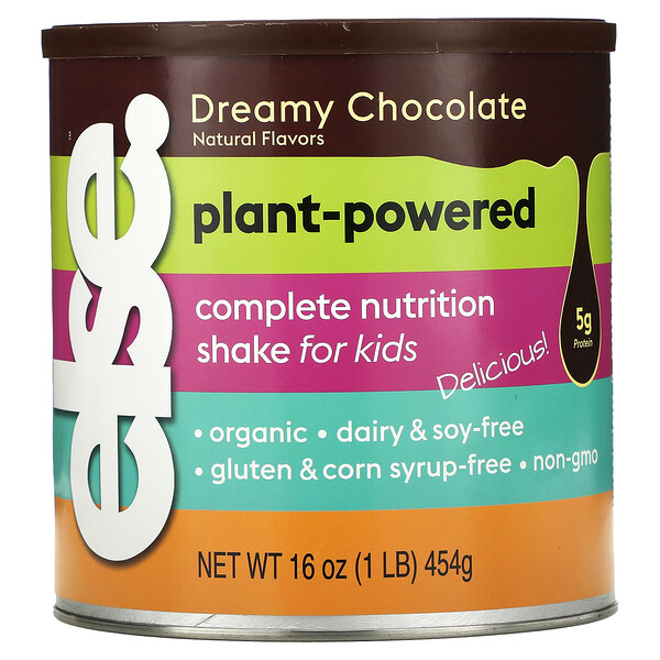 Else, Plant Powered Complete Nutrition Shake For Kids, Dreamy Chocolate, 16 oz (454 g)