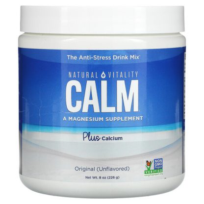 Natural Vitality, CALM Plus Calcium, The Anti-Stress Drink Mix, Original (Unflavored), 8 oz (226 g)