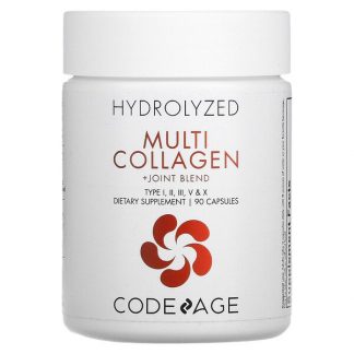 CodeAge, Hydrolyzed Multi Collagen Protein + Joint Blend, 90 Capsules